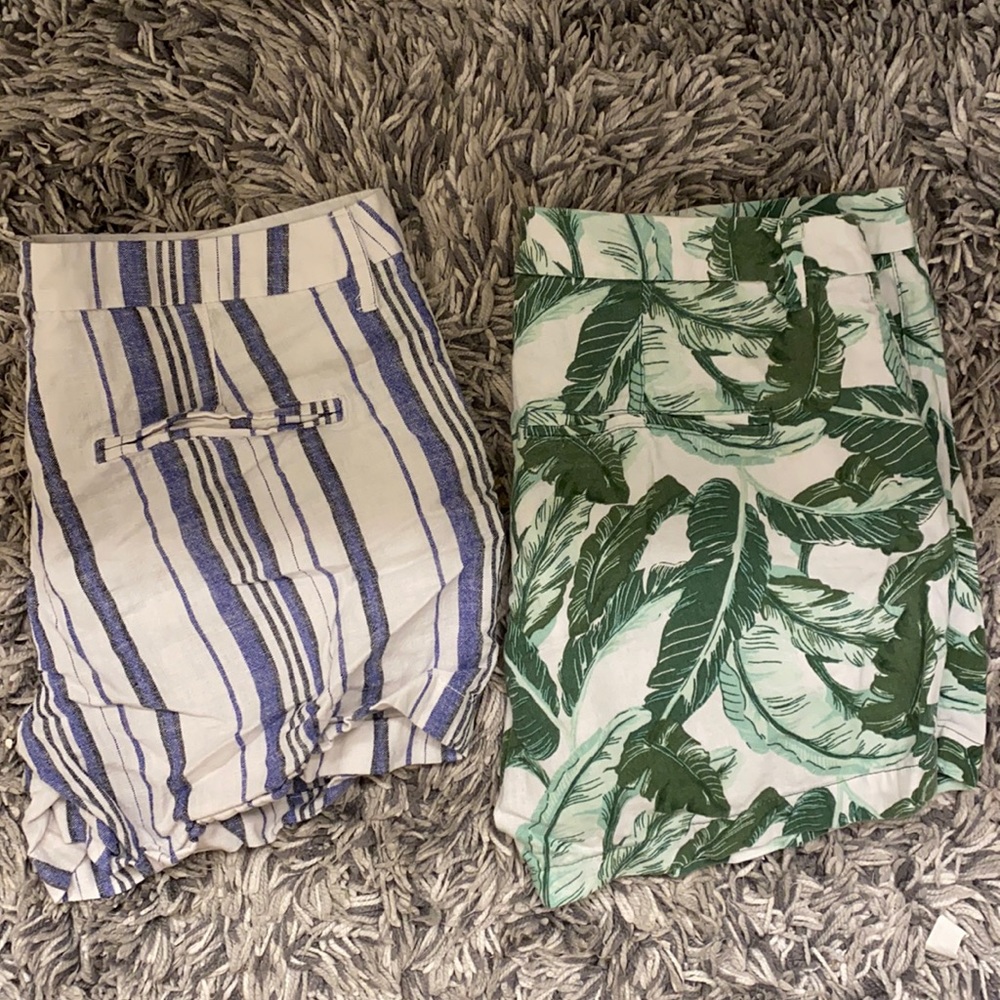 Two pairs of old navy patterned shorts